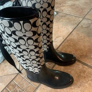 coach rain boots.